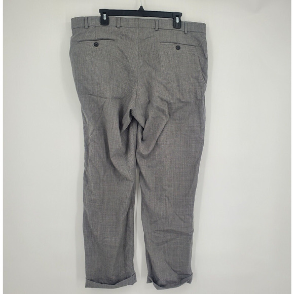 Ballin Men’s Flat Front Pants Super 120s Wool‎ Comfort EZE 40 Gray - Picture 3 of 14
